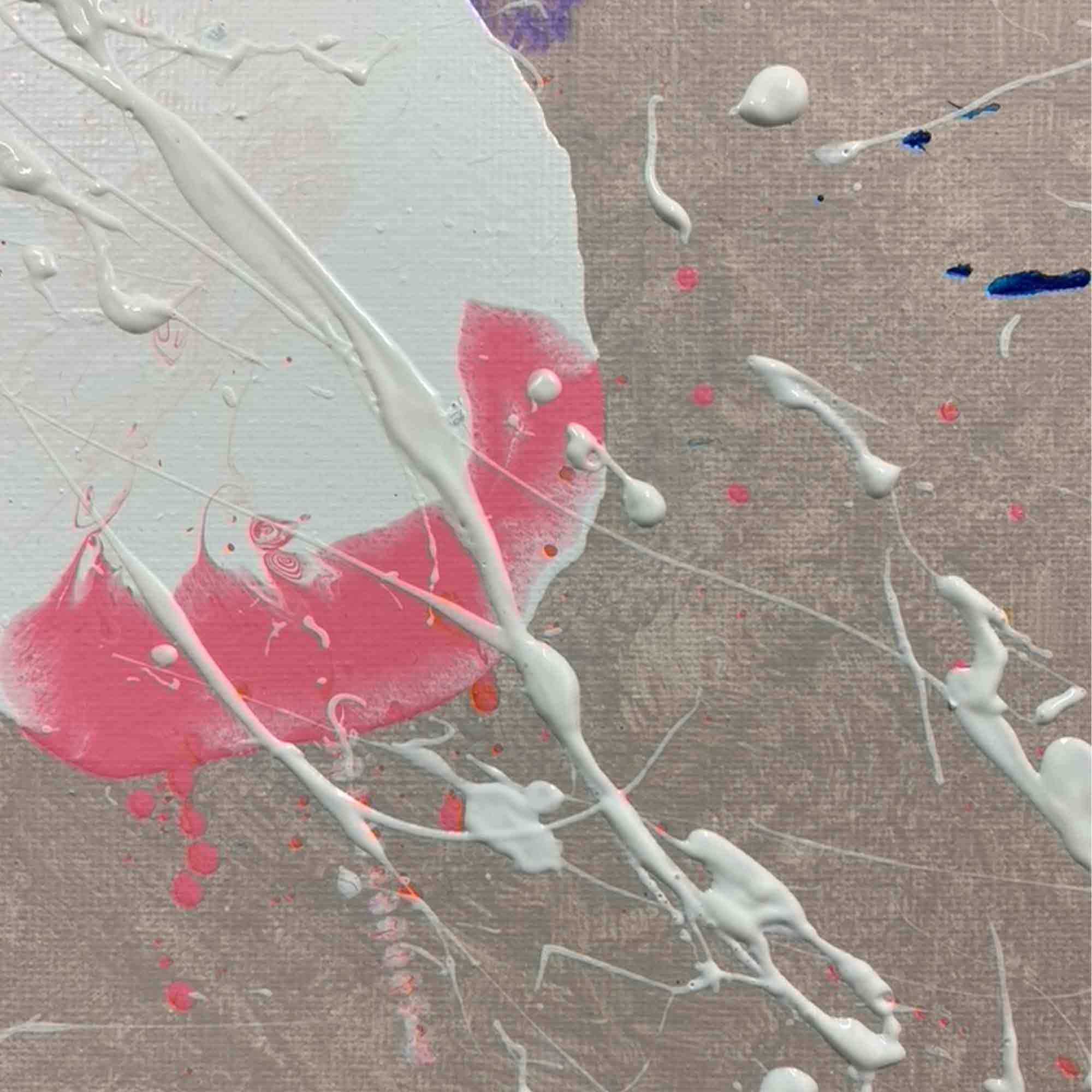 Abstraktes Leinwandgemälde „EXPECTATIONS – REWARD“ von Sophie Friederichs in 50×70 cm mit strukturierten Acrylschichten in warmen Erd- und Akzentfarben, dynamische abstrakte Komposition mit emotionaler Tiefe.