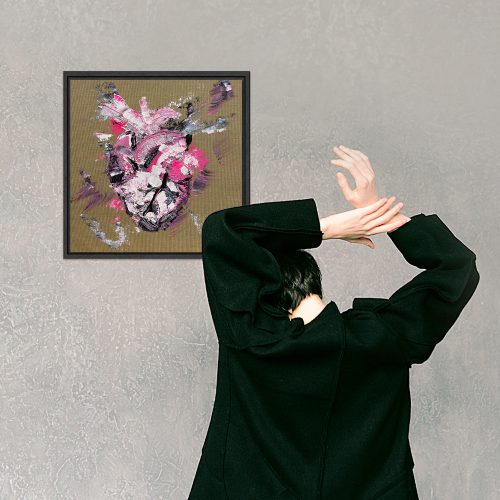 Für sie, für ihn, für Dich selbst - verschenke ein abstraktes Bild eines Herzens zum Geburtstag, zu Weihnachten oder als Hochzeitsgeschenk. Das Herz kann nach Deinen Wünschen abstrahiert werden. Ich empfehle hier eine maximale Größe von 50x50 cm.
