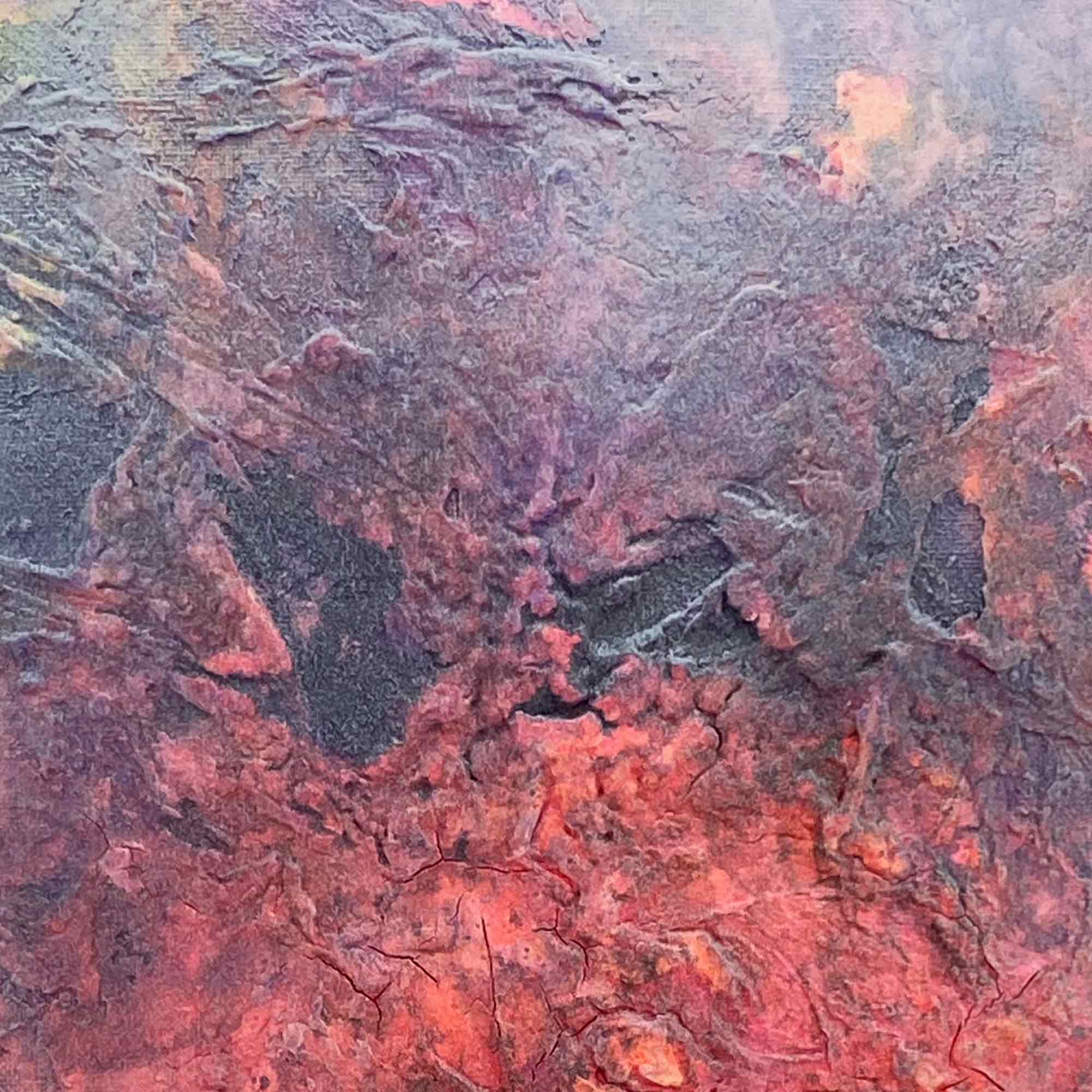 Zweiteiliges abstraktes Kunstwerk „BY THE WAY“ von Sophie Friederichs mit zwei Leinwandbildern im Format 30 × 40 cm in Rosa-, Lila- und Gelbtönen, strukturierte Acrylmalerei mit moderner, farbintensiver Komposition.