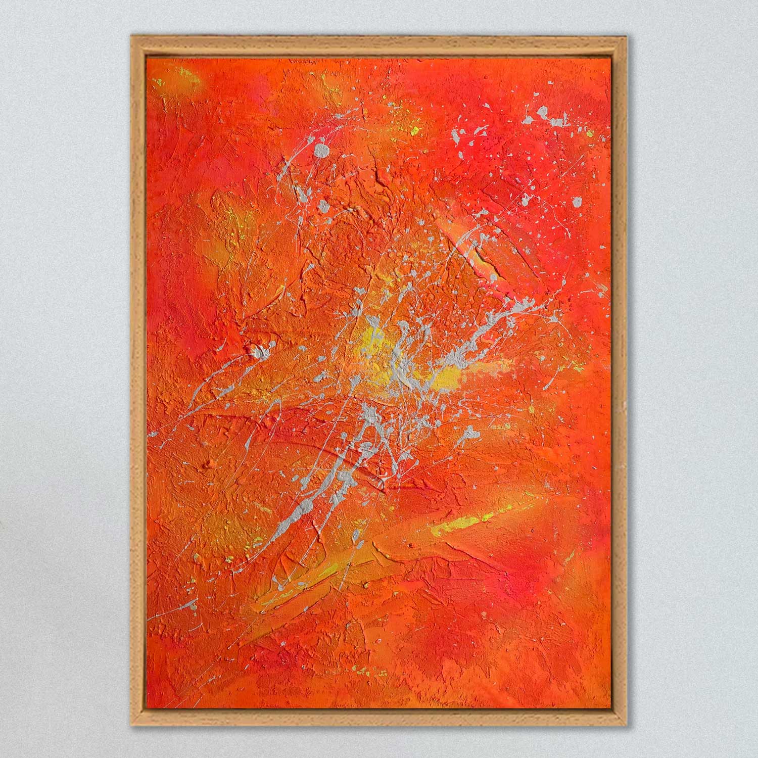 Leinwandbild „alles wieder gut“ – Ausdrucksstarke abstrakte Kunst in 50x70 cm von Künstlerin Sophie Friederichs